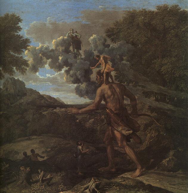 Nicolas Poussin Blind Orion Searching for the Rising Sun oil painting image